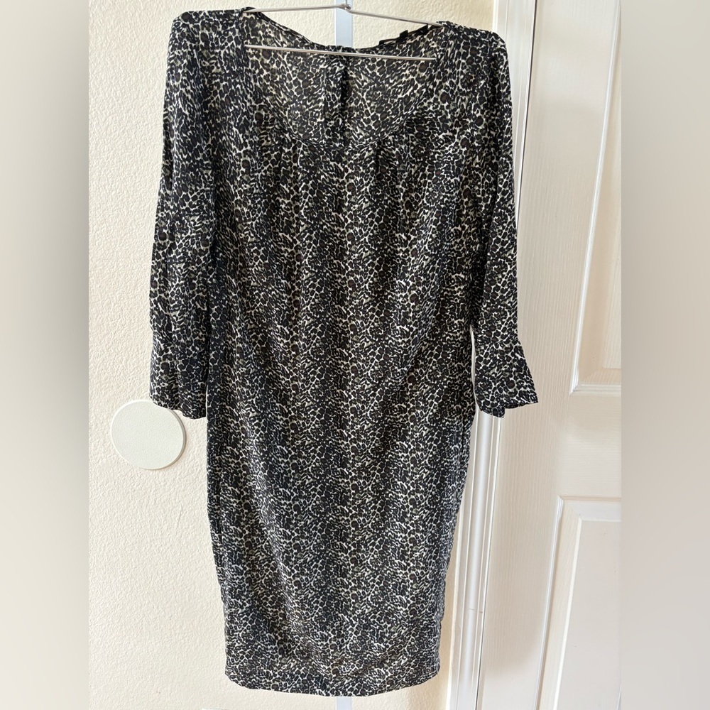 Maje Nicole Silk Animal Print Dress - Size 2 (Medium)